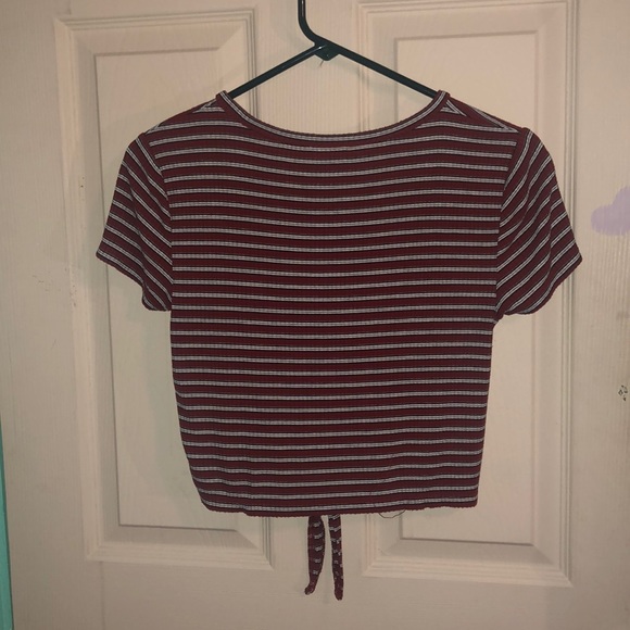 forever 21 red striped tie top - Picture 2 of 4